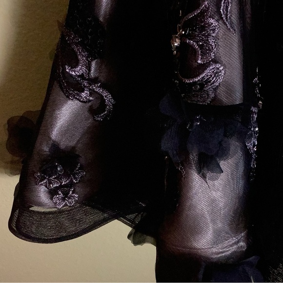 Jovani Black Embellished Backless Bustier Prom Dress Size 0 - Picture 11 of 13